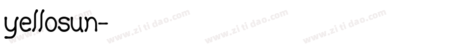 yellosun字体转换