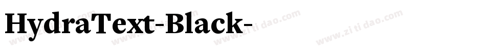 HydraText-Black字体转换