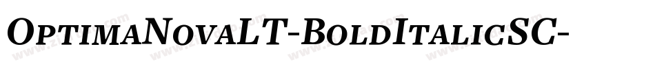 OptimaNovaLT-BoldItalicSC字体转换