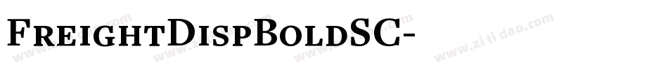 FreightDispBoldSC字体转换