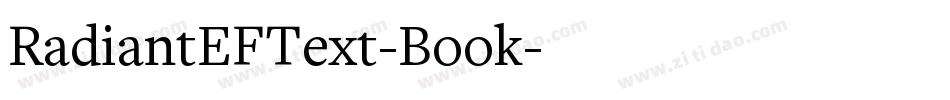 RadiantEFText-Book字体转换