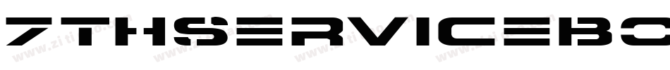 7ThServiceBold-En48字体转换