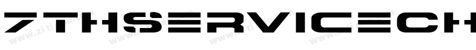 7ThServiceChromeItalic-34l8字体转换