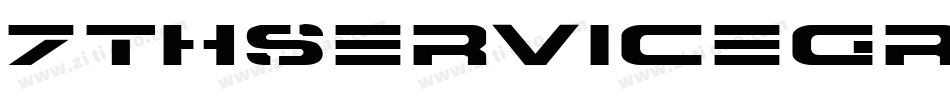 7ThServiceGradientItalic-VX4B字体转换