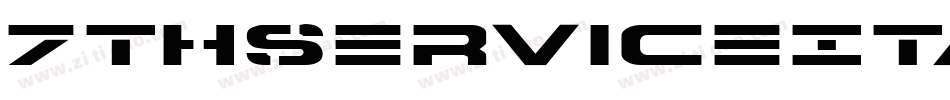 7ThServiceItalic-jl90字体转换