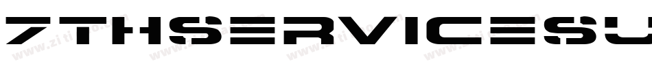 7ThServiceSuperItalic-9OMn字体转换