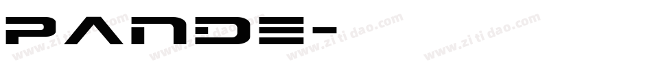 pande字体转换