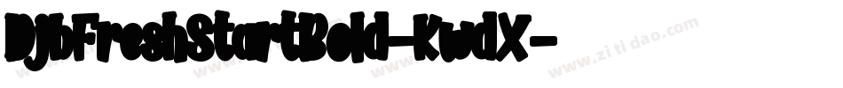 DjbFreshStartBold-KwdX字体转换