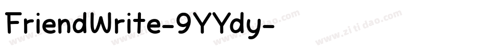 FriendWrite-9YYdy字体转换