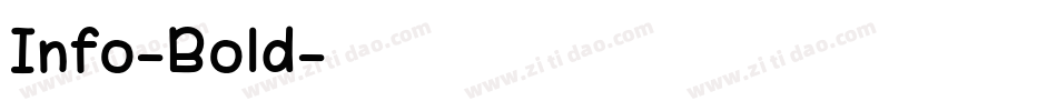 Info-Bold字体转换