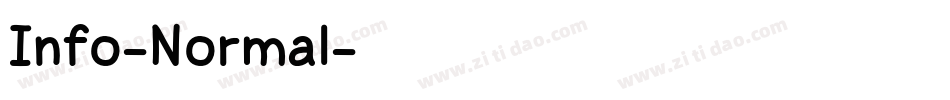 Info-Normal字体转换