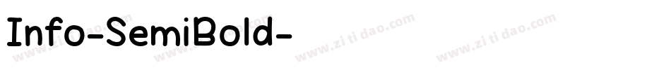 Info-SemiBold字体转换