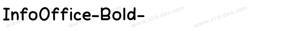 InfoOffice-Bold字体转换