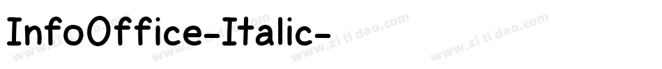 InfoOffice-Italic字体转换