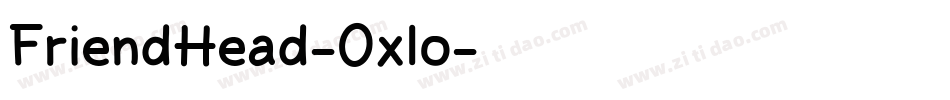 FriendHead-Oxlo字体转换