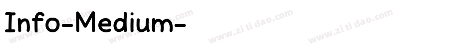 Info-Medium字体转换