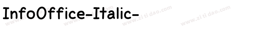 InfoOffice-Italic字体转换