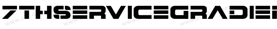 7ThServiceGradientItalic-VX4B字体转换