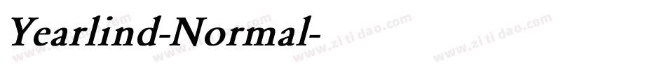 Yearlind-Normal字体转换