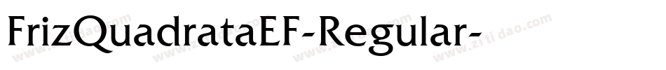 FrizQuadrataEF-Regular字体转换