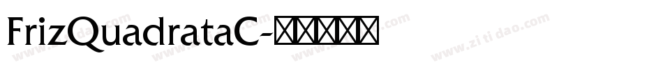 FrizQuadrataC字体转换