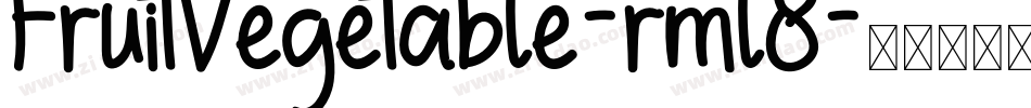 FruitVegetable-rml8字体转换