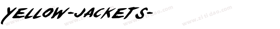 Yellow-jackets字体转换