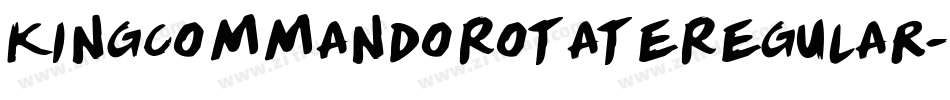 KingCommandoRotateRegular-RRjv字体转换