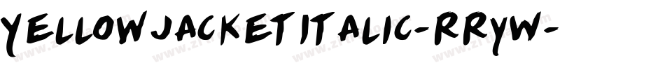 YellowjacketItalic-RRyW字体转换
