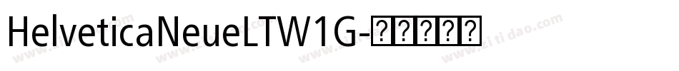 HelveticaNeueLTW1G字体转换