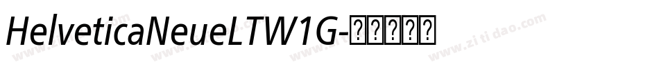 HelveticaNeueLTW1G字体转换