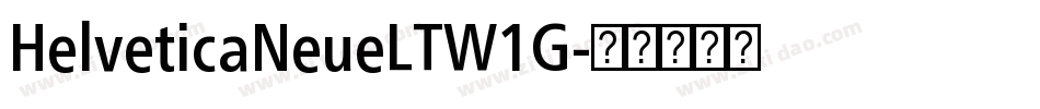 HelveticaNeueLTW1G字体转换