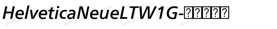 HelveticaNeueLTW1G字体转换