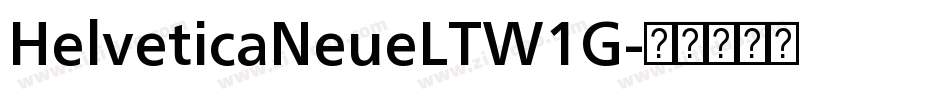 HelveticaNeueLTW1G字体转换