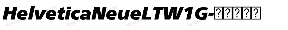 HelveticaNeueLTW1G字体转换