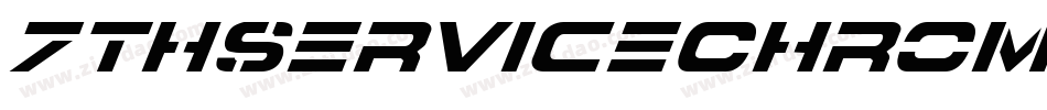 7ThServiceChromeItalic-34l8字体转换