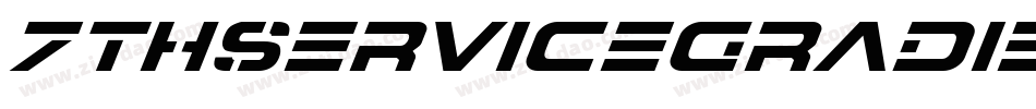 7ThServiceGradientItalic-VX4B字体转换