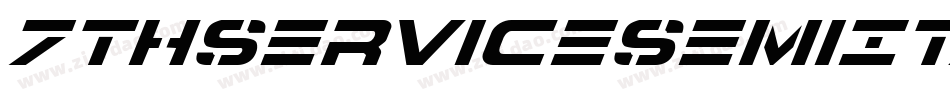 7ThServiceSemiItalic-ydYe字体转换
