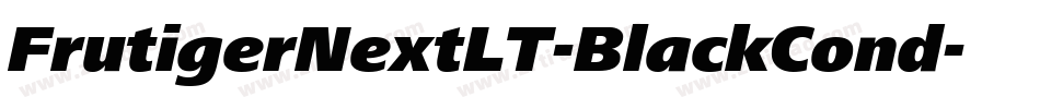 FrutigerNextLT-BlackCond字体转换