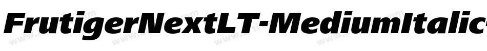 FrutigerNextLT-MediumItalic字体转换