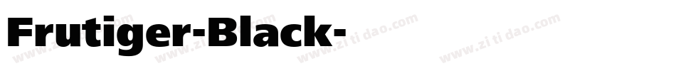 Frutiger-Black字体转换