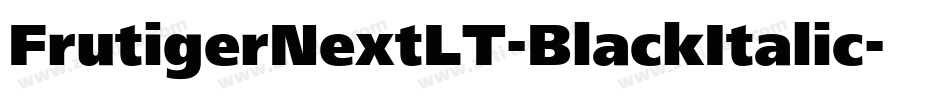 FrutigerNextLT-BlackItalic字体转换