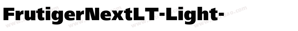 FrutigerNextLT-Light字体转换