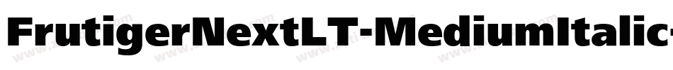 FrutigerNextLT-MediumItalic字体转换