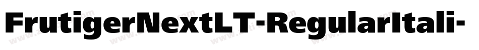 FrutigerNextLT-RegularItali字体转换