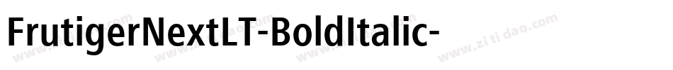 FrutigerNextLT-BoldItalic字体转换