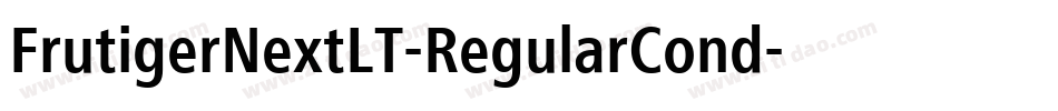 FrutigerNextLT-RegularCond字体转换