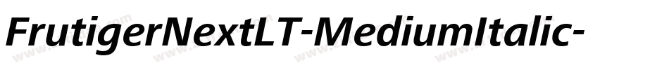 FrutigerNextLT-MediumItalic字体转换