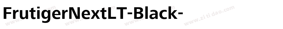 FrutigerNextLT-Black字体转换