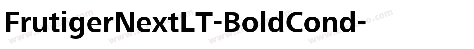 FrutigerNextLT-BoldCond字体转换